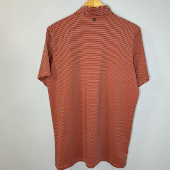 Greyson Performance Golf Polo Shirt Men’s M Button Down Striped Red - Picture 8 of 8